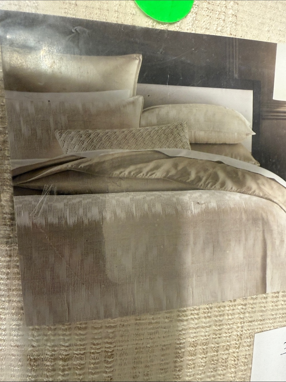 Hotel Collection Neutral Cream and Taupe Comforter Set